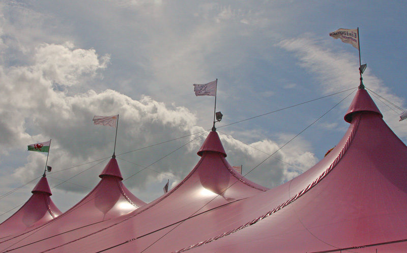 big pink tent