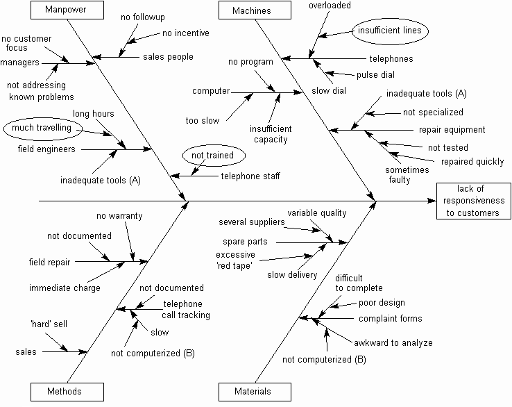 Example Cause-Effect Diagram